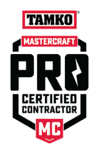 TAMKO MasterCraft Pro logo (black + red)